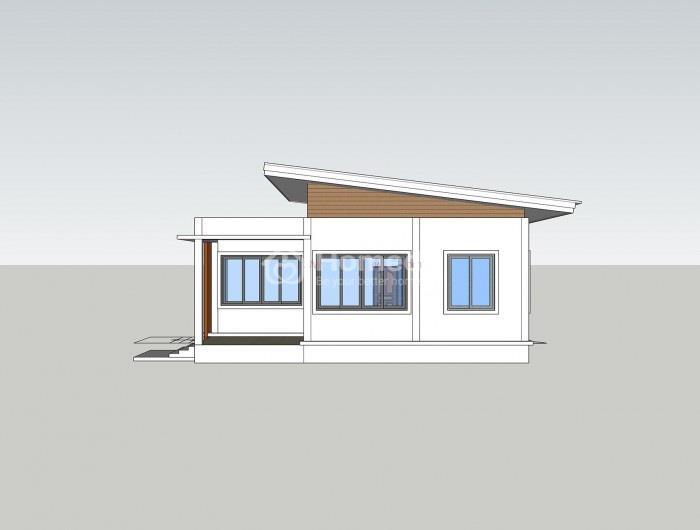 thiết kế nhà 1 tầng 2 phòng ngủ 80m2