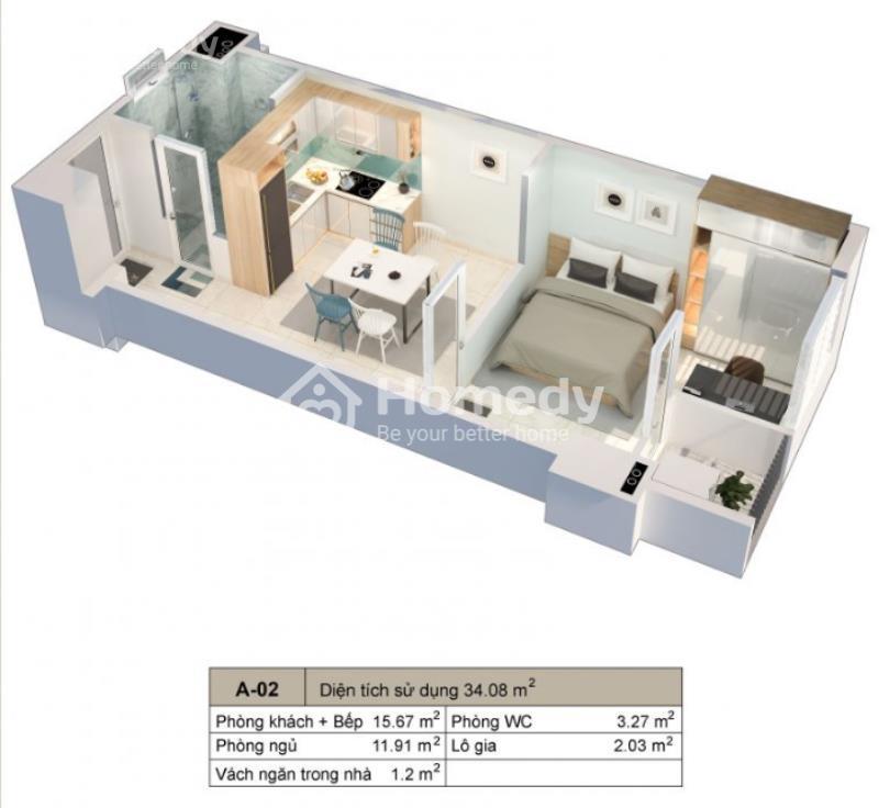 Bản vẽ căn hộ chung cư Hòa Khánh Đà Nẵng