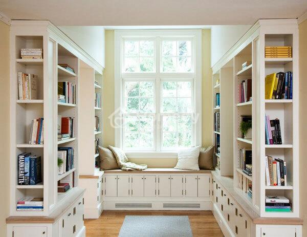 Một số mẫu phòng đọc sách đơn giản kiểu Hàn Quốc