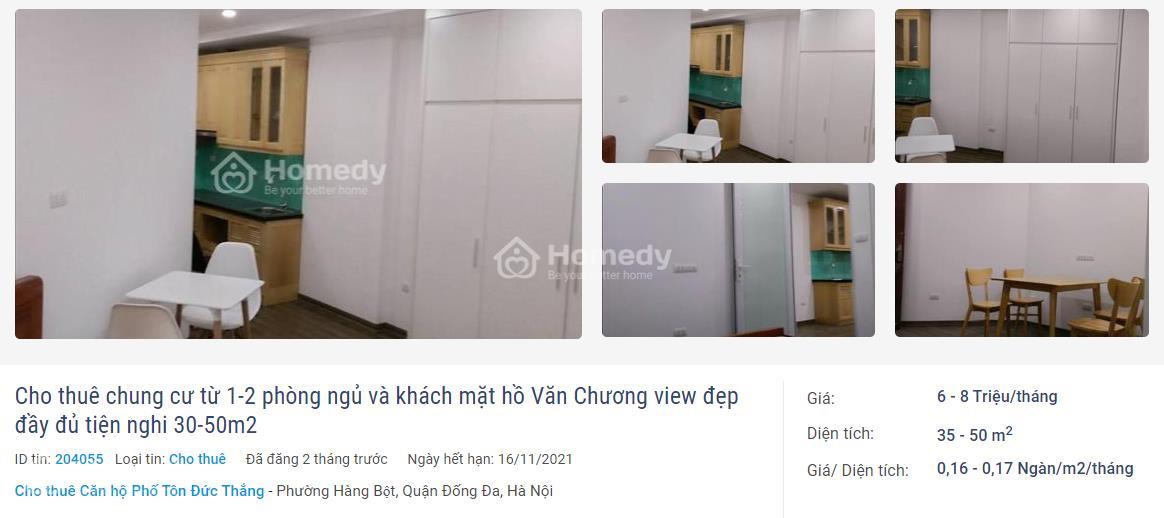 Cho thuê chung cư mini 2PN 