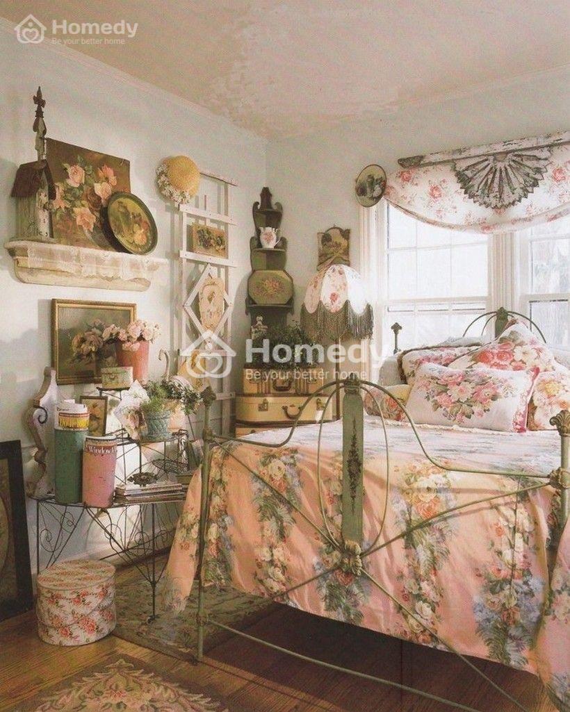 phòng ngủ phong cách vintage