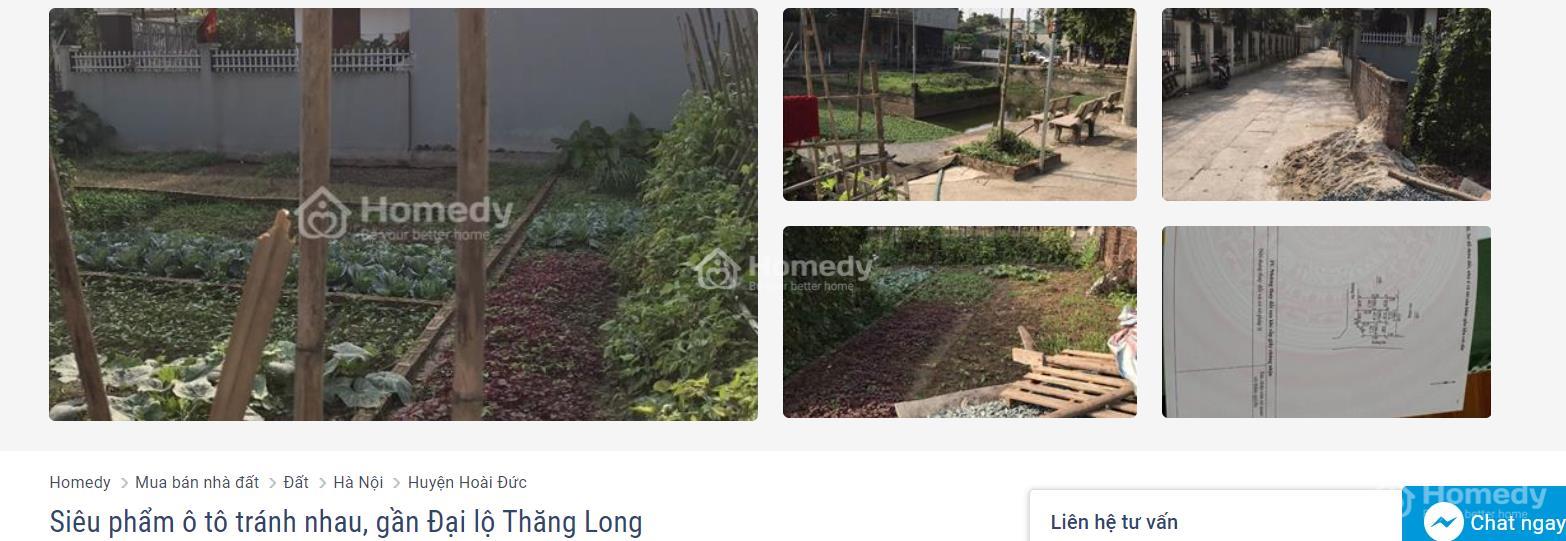 Siêu phẩm lô đất ô tô tránh nhau, ngay Đại lộ Thăng Long