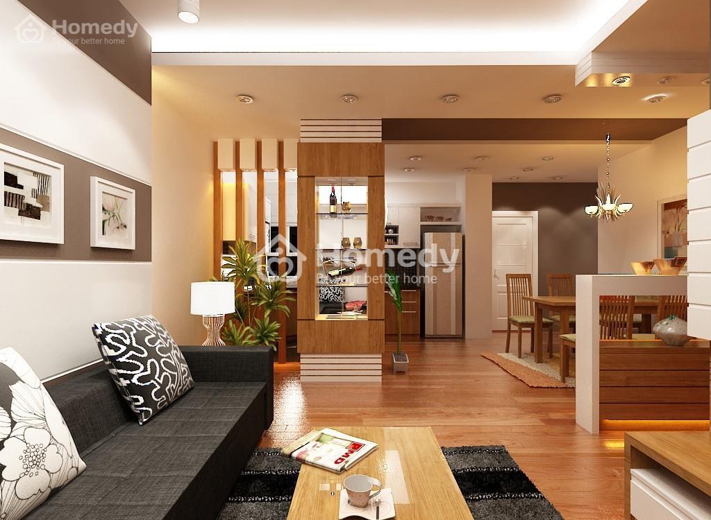phong thủy phòng khách và bếp