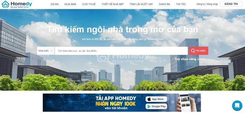 hướng dẫn nạp tiền bất động sản Homedy.com