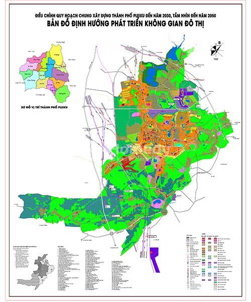 bản đồ quy hoạch TP Pleiku 2030