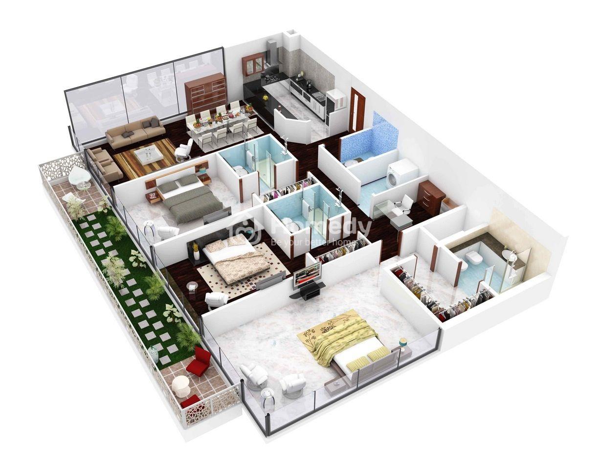 23 ý tưởng thiết kế căn hộ hai phòng ngủ Phần 1