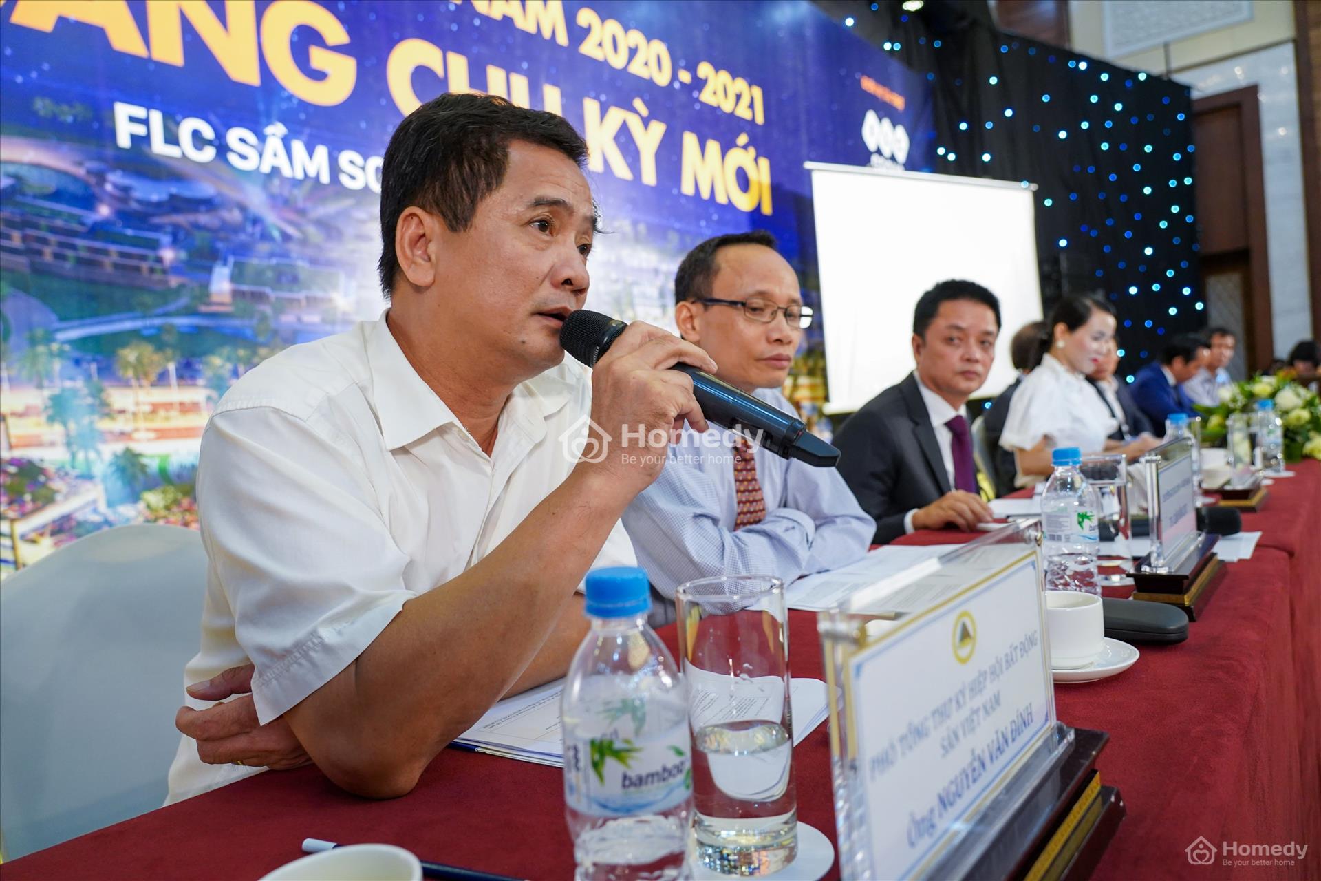 Tổng thư ký Hội Môi giới BĐS Việt Nam ông Nguyễn Văn Đính phát biểu tại hội thảo “Bất động sản Việt Nam 2020 - 2021: Sẵn sàng chu kỳ mới