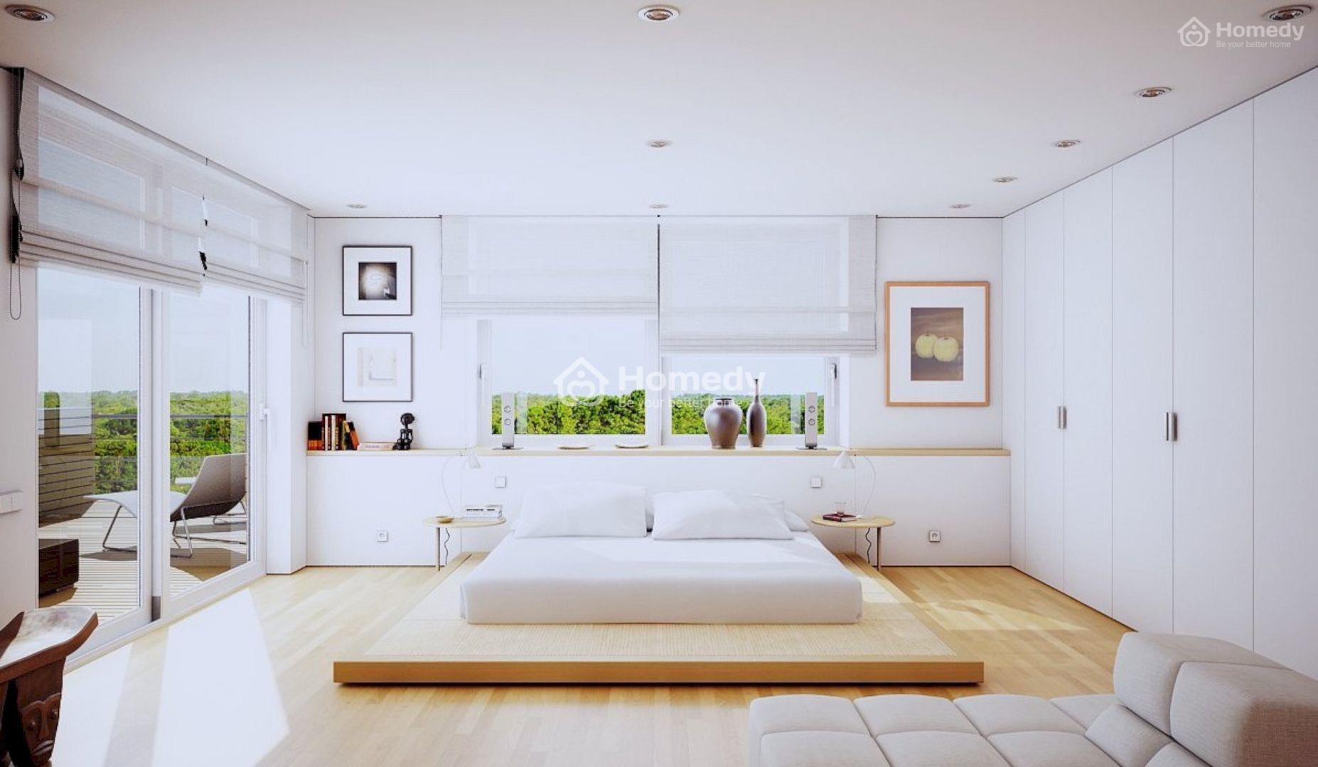Thiết kế nội thất phòng ngủ không giường theo phong cách Hàn Quốc