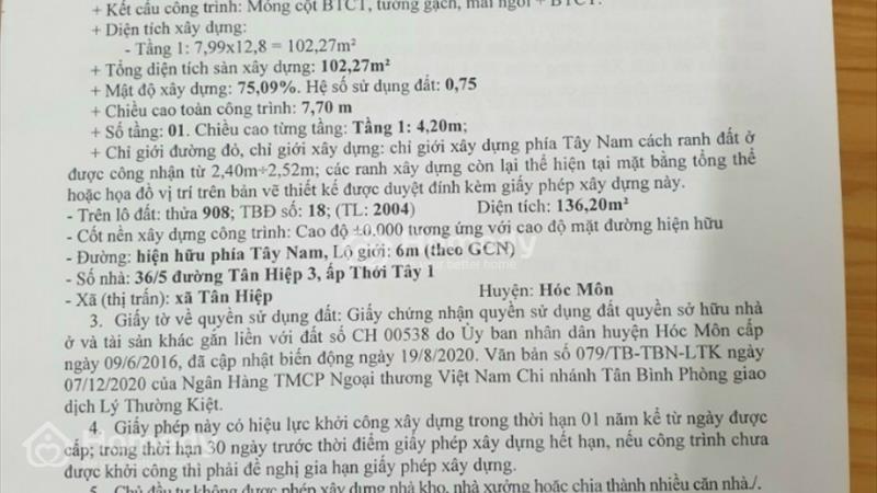Đất thổ cư DT 8x20m, 1/Tân Hiệp 3, gần trường Tiểu học Tân Hiệp, Hóc Môn - Ảnh 3