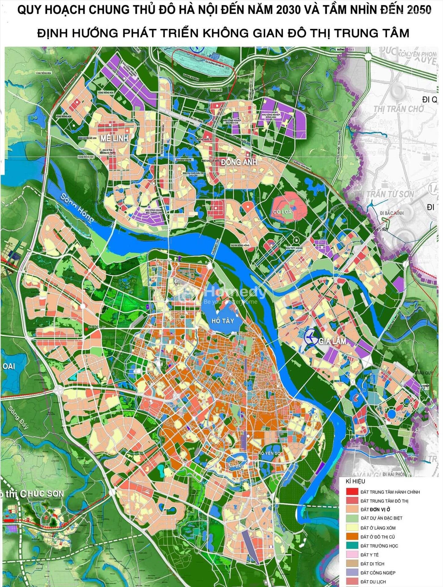 Bản đồ quy hoạch Hà Nội mới nhất 2021 – 2030