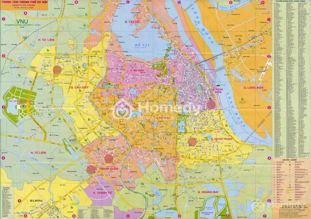 Bản đồ quy hoạch hệ thống giao thông đường bộ Hà Nội