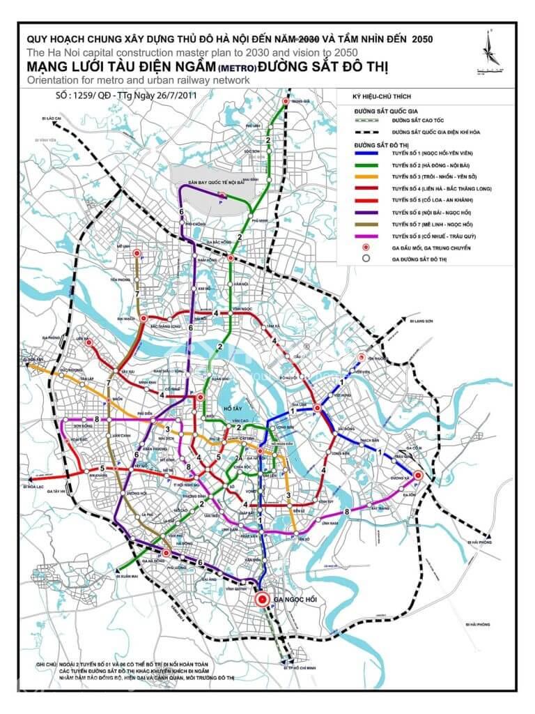 Bản đồ quy hoạch hệ thống đường sắt 2021 – 2030