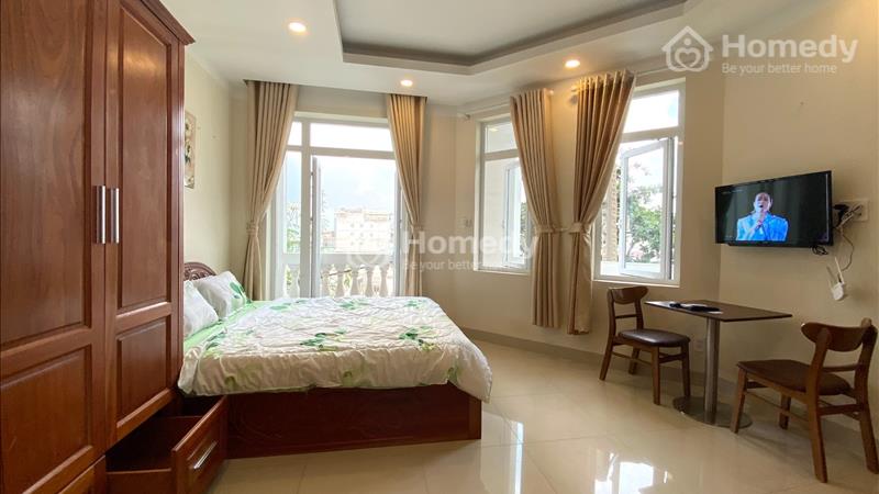 Cho thuê căn hộ ban công Q.10 - giá chỉ từ 6.5tr mới xây, khu an ninh, giờ tự do, đối diện Phú Thọ - Ảnh 3