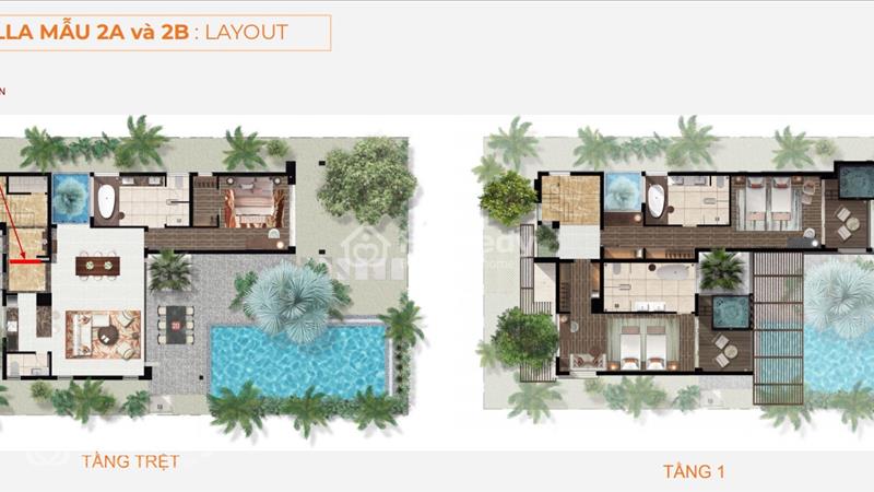 Biệt thự biển Angsana Hồ Tràm giá 23 tỷ/căn (full nội thất) - Ảnh 3