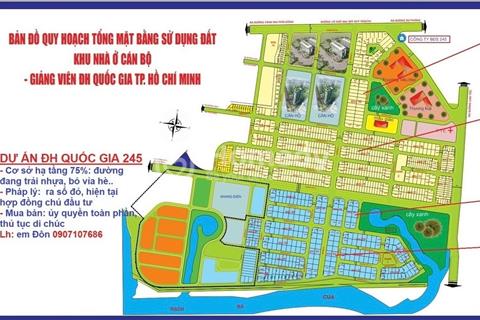 Bán đất nền dự án Đại Học Quốc Gia 245, đường Gò Cát phường Phú Hữu, Quận 9, 12/2026 bàn giao nền