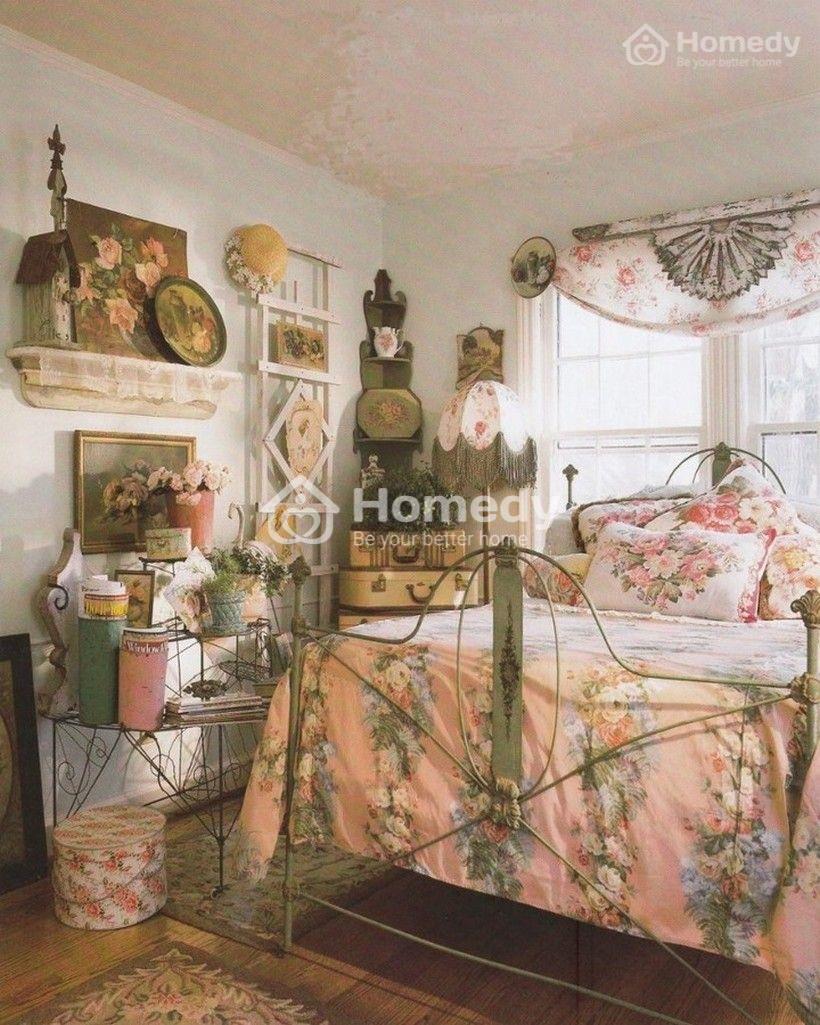 phòng ngủ phong cách vintage