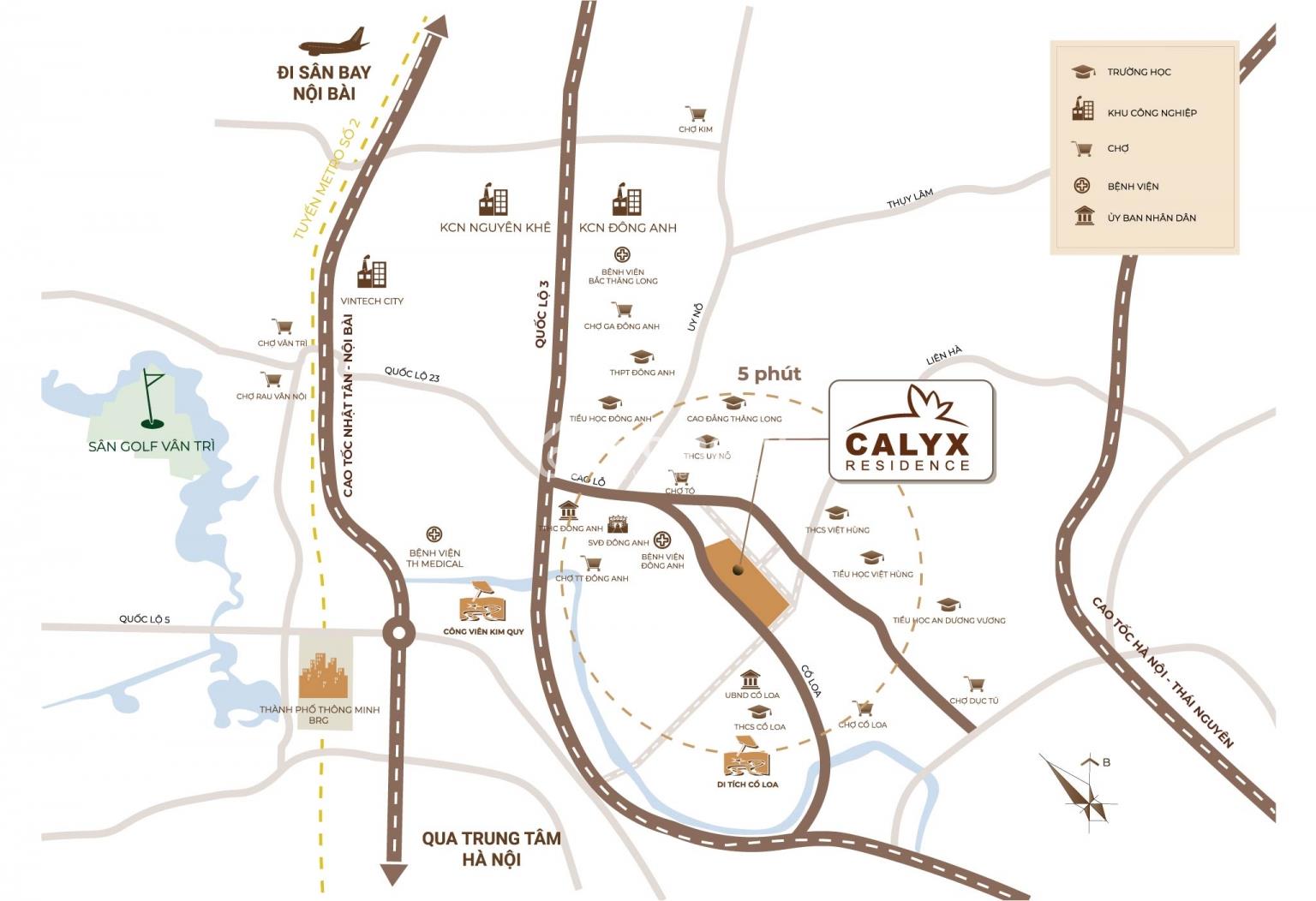 Vị trí dự án Calyx Residence