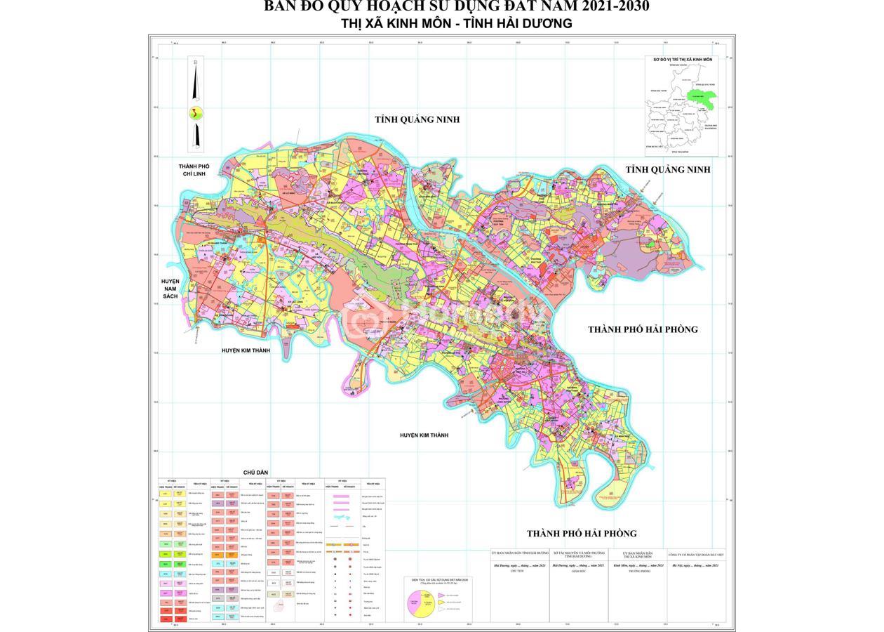 Cập nhật thông tin bản đồ quy hoạch thị xã Kinh Môn mới nhất