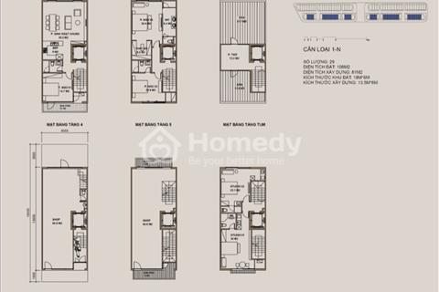 Bán nhà biệt thự, liền kề 108m2 dự án Graden City Thạch Bàn - Long Biên - Hà Nội giá 13.90 tỷ