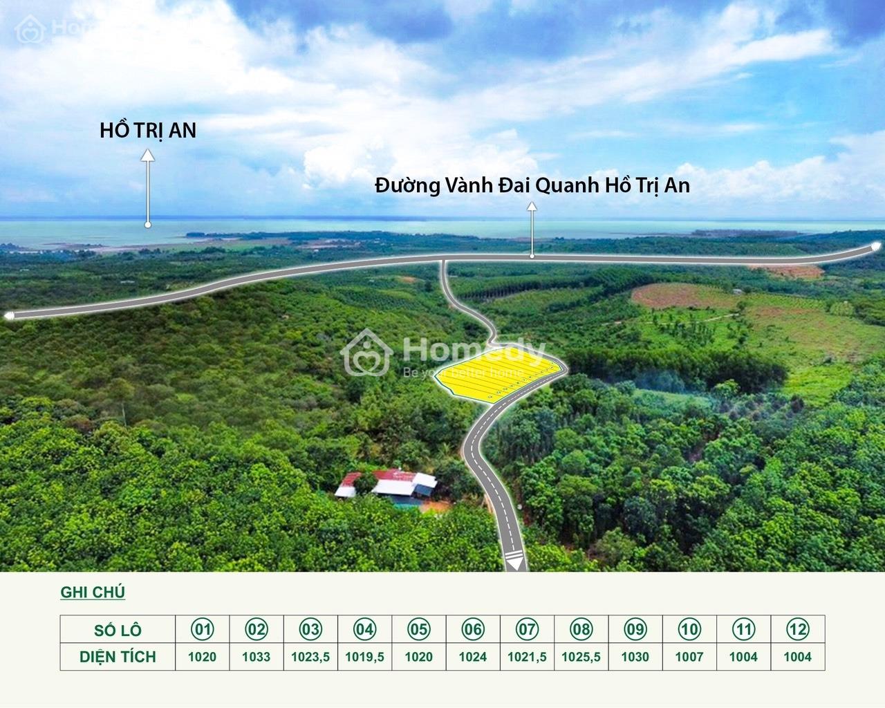 Cần bán 1000m2 đất Định Quán ngay QL 20, view hồ Trị An Đồng Nai giá chỉ 1,1 triệu / m2 có sổ riêng - Ảnh 2