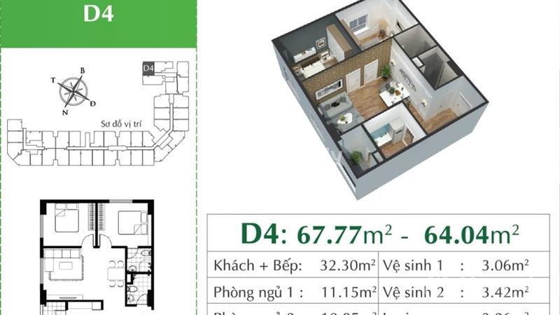 Bán căn góc 2 ngủ 2wc full đồ tại Eco City Việt Hưng giá 2.1 tỷ bao phí đã có sổ - Ảnh 1