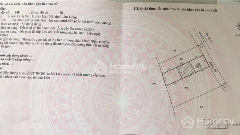 Chính chủ cần bán đất gần bến xe trung tâm huyện Lâm Hà - Ảnh 1