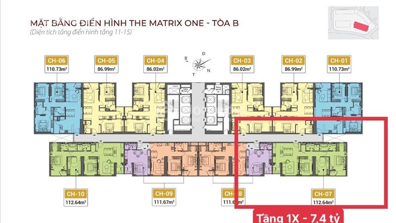 Quỹ căn chuyển nhượng cắt lỗ và cho thuê The Matrix One giá tốt nhất thị trường từ 4,9 tỷ bao phí  - Ảnh 2
