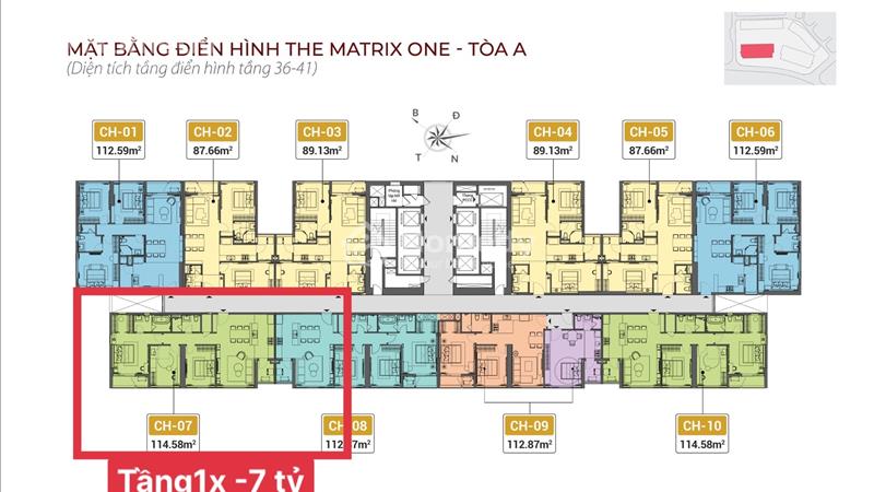 Quỹ căn chuyển nhượng cắt lỗ và cho thuê The Matrix One giá tốt nhất thị trường từ 4,9 tỷ bao phí  - Ảnh 3