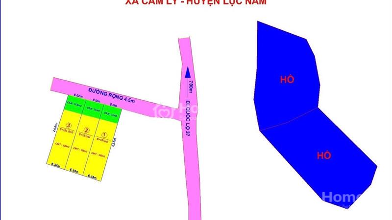  Bán 290 triệu/ Lô đất 153m2 tại Hưng Đạo - Cẩm Lý - Lục Nam - Bắc Giang  - Ảnh 1