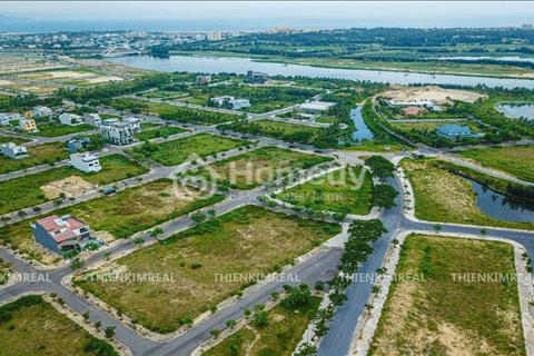 Bán lô nền biệt thự FPT City nằm trên trục Bắc Nam. Diện tích 366m2, view sông