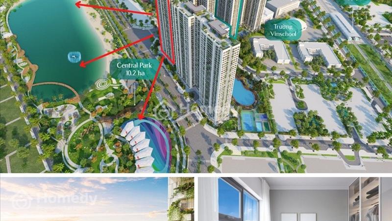 Bán nhanh căn góc 2PN +1 - View trực diện công viên- Tòa i2- Imperia Smart city- Giá 3,8 tỷ bao phí - Ảnh 1