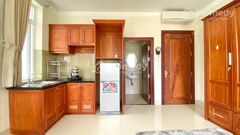 Căn hộ full nội thất Trần Quang Diệu Quận 3, gần ngay nhà thờ Ba Chuông, ban công cực mát 38m2 - Ảnh 1