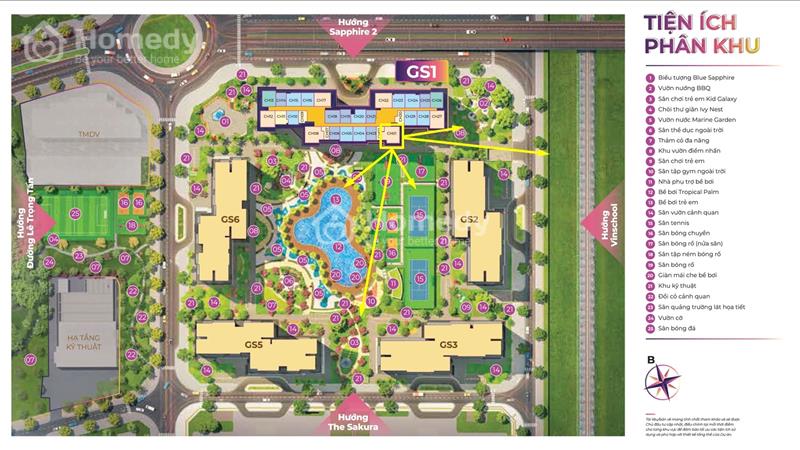 Vinhomes Smart City Tầng 8-19-27,Căn 3PN GS1 89m2 view chọn nội khu bể bơi,ký mới cđt bàn giao ngay - Ảnh 6