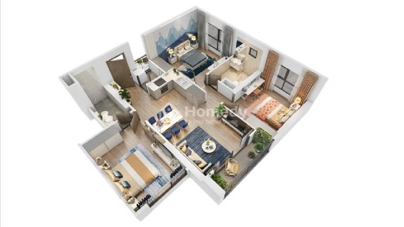 Vinhomes Smart City Tầng 8-19-27,Căn 3PN GS1 89m2 view chọn nội khu bể bơi,ký mới cđt bàn giao ngay - Ảnh 3