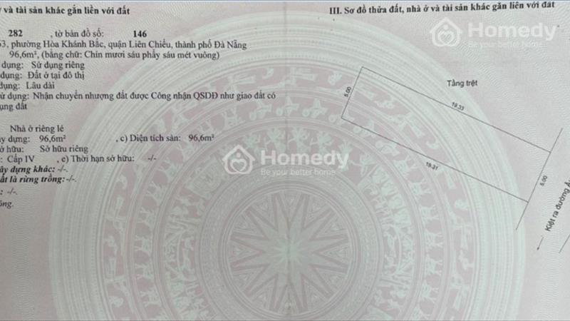 Giá tốt nhà kiệt Âu Cơ, Đà Nẵng. Diện tích 96m2, sẵn 4 phòng trọ, khu vực đông dân cư - Ảnh 1