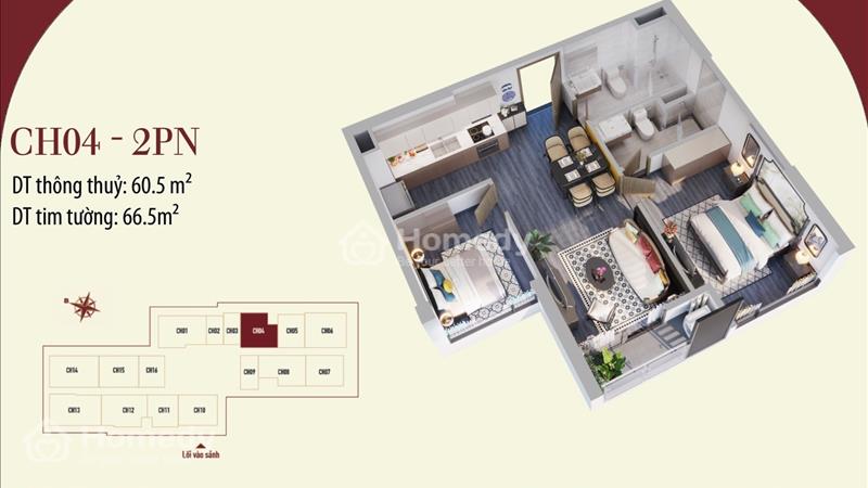 Cắt Lỗ Căn Hộ 2N2vs, Toà SA5 Siêu Phẩm, The Sakura( Vin Smart City) - Ảnh 1