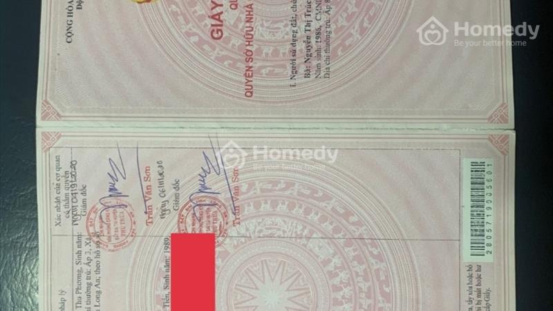 Chính chủ đất nền Thủ Thừa Long An, gần KCN Hòa Bình Long Hậu 4,hơn 6tr/m2, có sổ đỏ - Ảnh 1