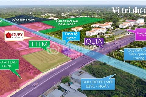 Đất nên biệt thự Trung tâm chợ ngã bảy hậu giang 155m2 hai mặt tiền chỉ 3 tỷ 793 triệu trả góp 9th