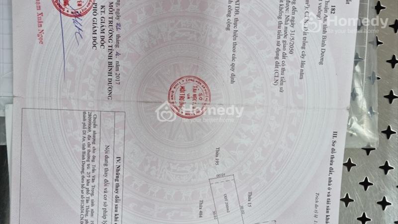 Bán đất mặt tiền 300m2 thổ cư tại An Phú, Bình Dương - Ảnh 1