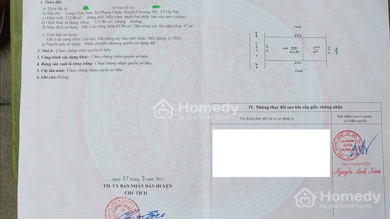 Bán lô đất 112m2 Long Châu, Phụng Châu, Chương mỹ, Hà Nội. Giá rẻ nhất khu vực! - Ảnh 2