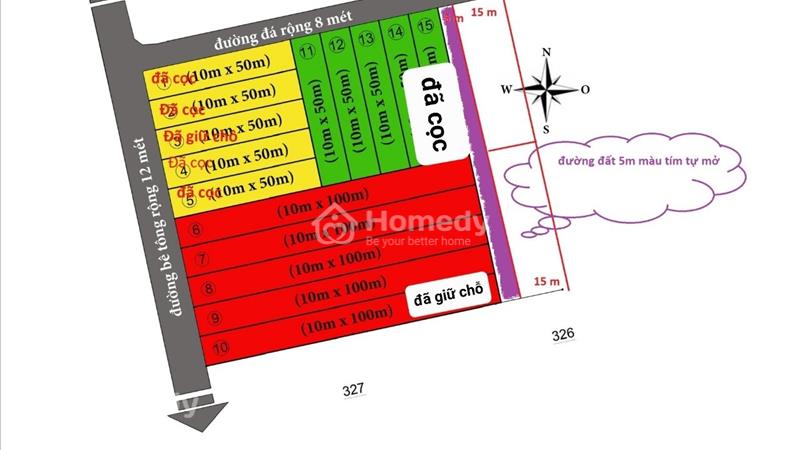 Bán đất sổ hồng riêng Tt Krông Năng - Đắk Lắk giá 119 Triệu/500 m2, Tel 0933002006  - Ảnh 1