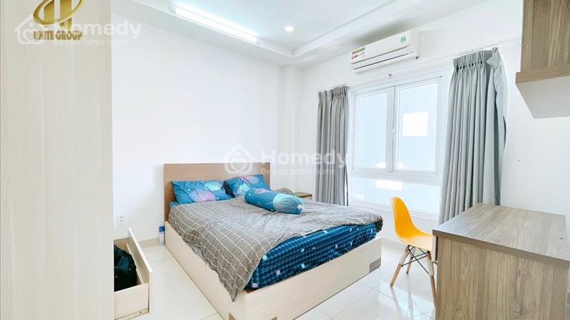 cho thuê căn hộ full nội thất bancong cửa sổ siêu lớn ngay Tôn thất thuyết Q4 - Ảnh 1