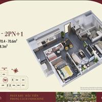 Giá 3,3 tỷ Tokin, căn 3N, DTTT: 78,3m2, nhận nhà ở ngay, miễn lãi gốc đến t7/2025, Vinhomes Tây Mỗ