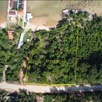 Bán 5730 m2 đất mặt tiền mặt biển cây sao hàm ninh xây resort
