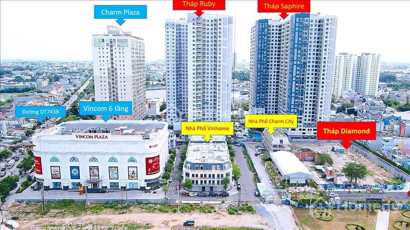 Công ty khó khăn, chủ bán lỗ căn 2PN 2WC 70m2 Charm City giá chỉ 1,7 Tỷ bao hết + nội thất - Ảnh 1