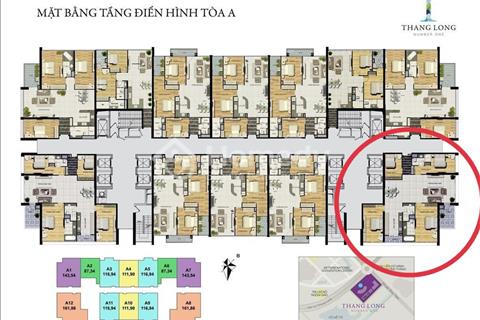 Căn góc đầu hồi 4pn 162m2 toà A Thăng Long Number One
