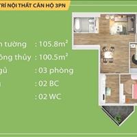 Căn hộ 3 ngủ chung cư Tecco Garden nhận nhà ở ngay sổ đỏ trao tay. Hotline: 0969.890.298