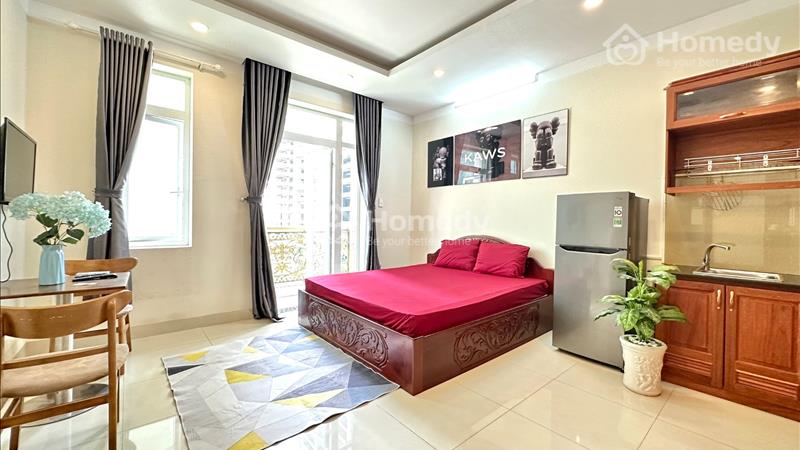 Căn hộ studio Ban Công máy giặt riêng ngay trường đua Phú Thọ, chỉ 7.5tr/tháng - Ảnh 1