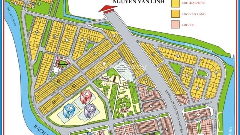 Sang gấp đất nền khu dân cư Đại Phúc đường Phạm Hùng, Bình Chánh sổ đỏ, giá gốc 21tr/m2. - Ảnh 1