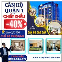 Căn hộ Quận 1 giá quận 9 bàn giao ngay và full nội thất rời đơn giá chỉ 94tr/m2 (LH: 0939514572)